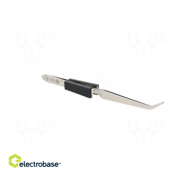 Tweezers | 160mm | for precision works | Blades: curved фото 8