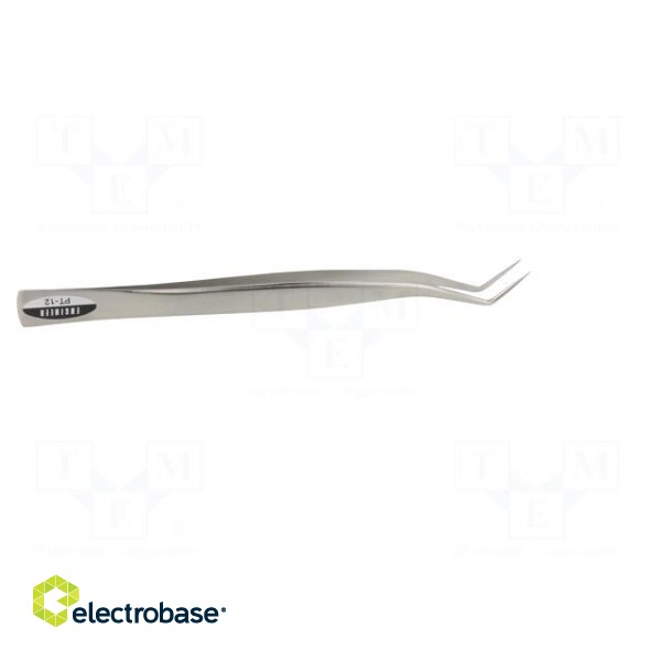 Tweezers | 160mm | universal | Blades: curved | Blade tip shape: sharp фото 7