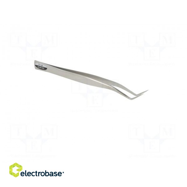 Tweezers | 160mm | universal | Blades: curved | Blade tip shape: sharp image 8