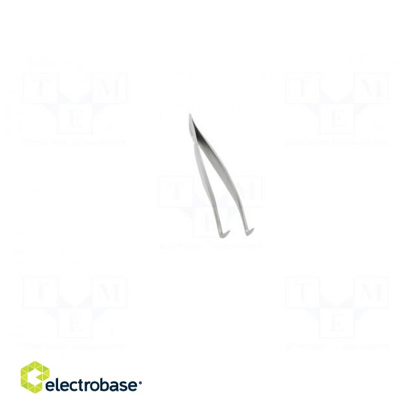 Tweezers | 160mm | universal | Blades: curved | Blade tip shape: sharp фото 9
