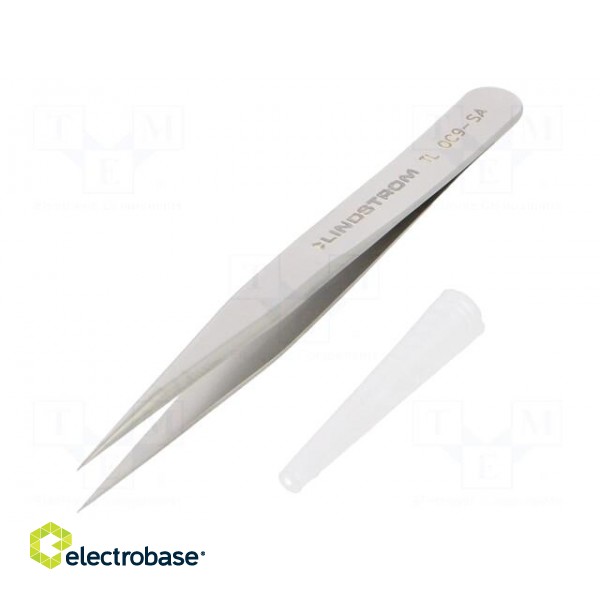 Tweezers | 90mm | for precision works | Blade tip shape: sharp фото 1