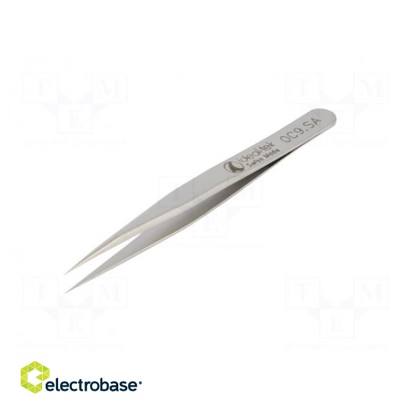 Tweezers | 90mm | for precision works | Blades: straight | max.925°C фото 2