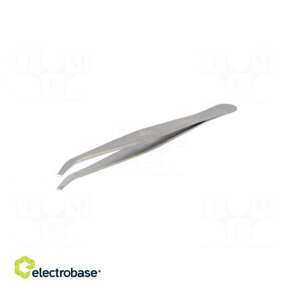 Tweezers | Tweezers len: 115mm | SMD | Blades: curved | Tipwidth: 2mm фото 2