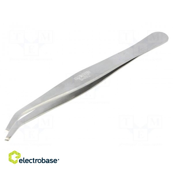 Tweezers | Tweezers len: 115mm | SMD | Blades: curved | Tipwidth: 2mm фото 1