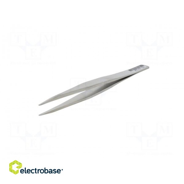 Tweezers | Tweezers len: 125mm | universal | Blade tip shape: flat image 2