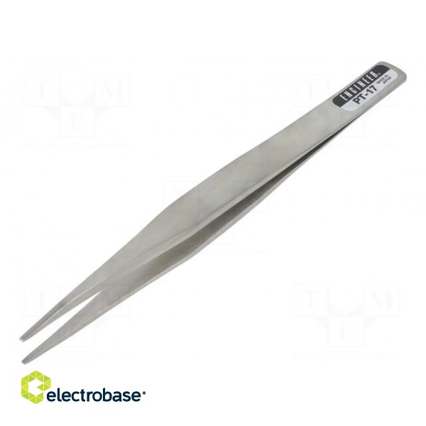 Tweezers | Tweezers len: 125mm | universal | Blade tip shape: flat фото 1
