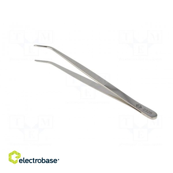 Tweezers | Tweezers len: 155mm | Blades: curved | Tipwidth: 2mm image 4