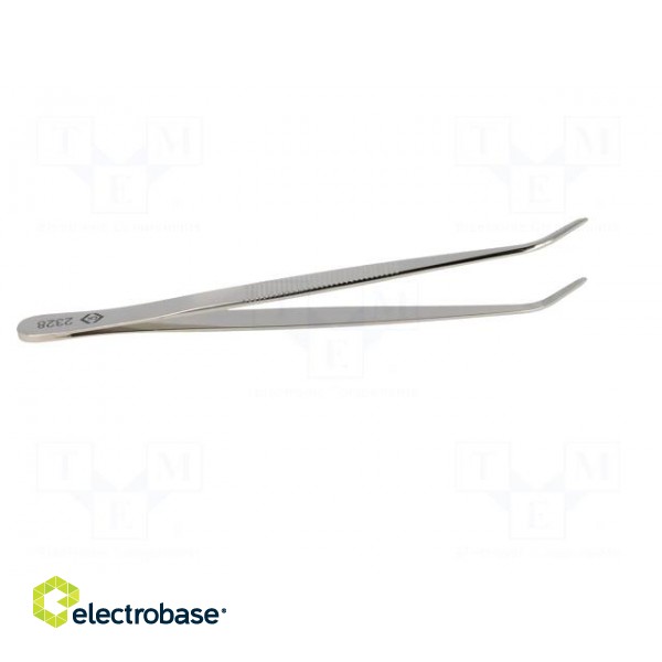 Tweezers | Tweezers len: 155mm | Blades: curved | Tipwidth: 2mm фото 7