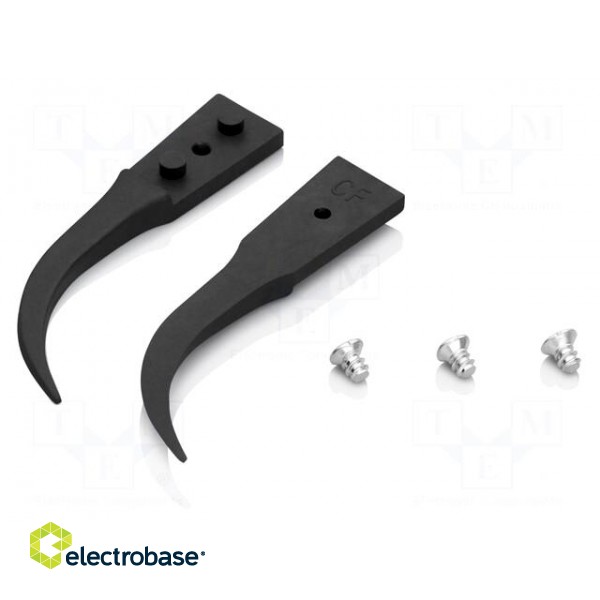 Spare part: tip | Blades: narrow,curved | ESD | KNP.928103 | 2pcs.