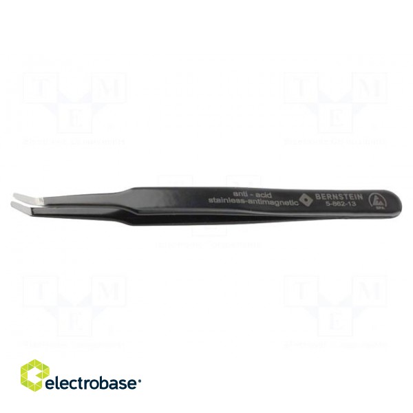 Tweezers | Blade tip shape: flat,rounded | Tweezers len: 125mm