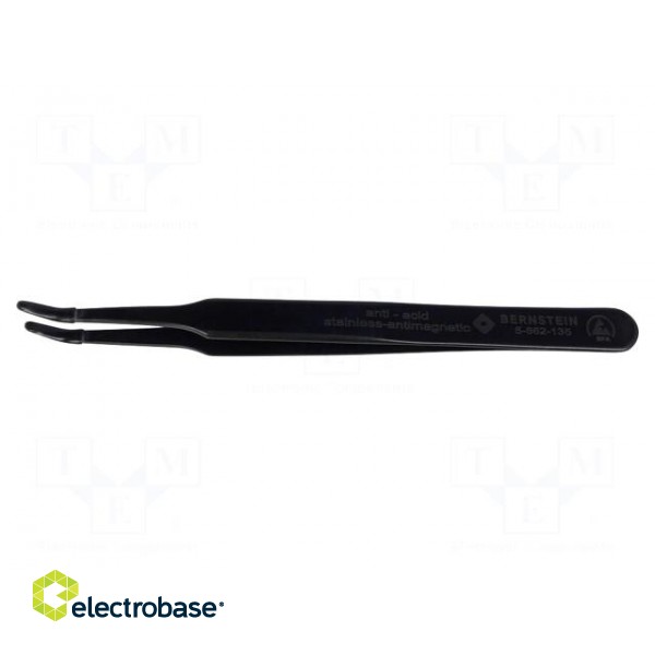 Tweezers | Blade tip shape: flat,rounded | Tweezers len: 125mm