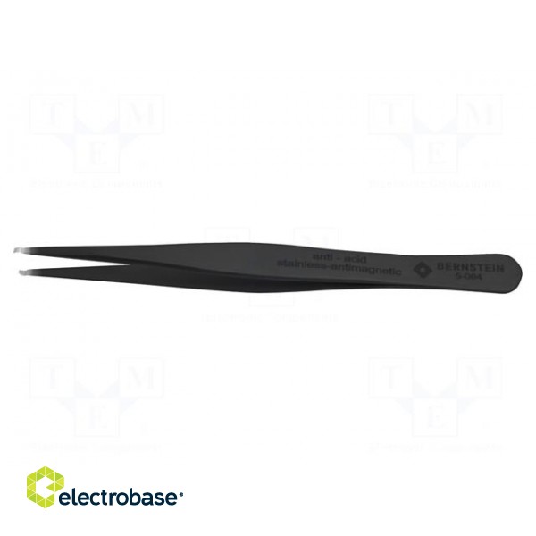 Tweezers | Blade tip shape: round | Tweezers len: 120mm | ESD