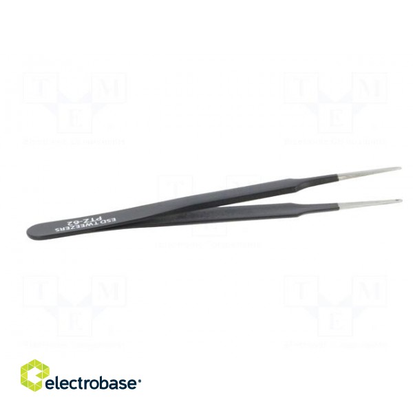 Tweezers | Blade tip shape: rounded | Tweezers len: 120mm | ESD фото 7
