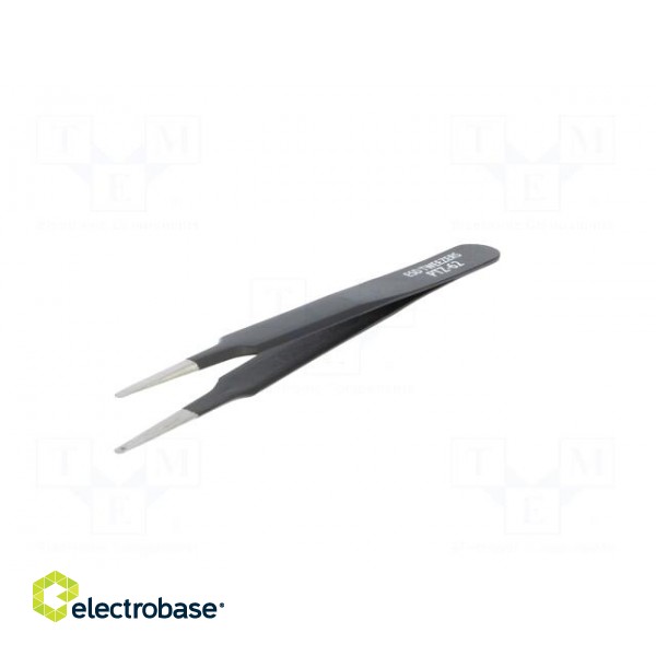 Tweezers | Blade tip shape: rounded | Tweezers len: 120mm | ESD фото 2