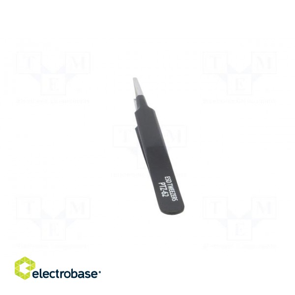 Tweezers | Blade tip shape: rounded | Tweezers len: 120mm | ESD image 5