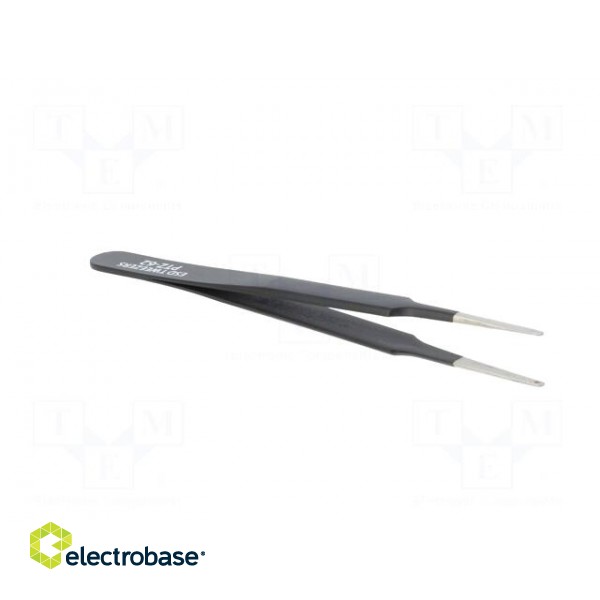 Tweezers | Blade tip shape: rounded | Tweezers len: 120mm | ESD фото 8