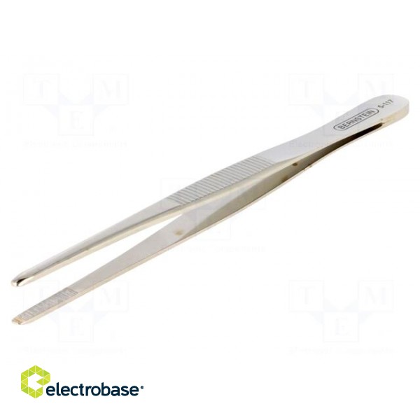 Tweezers | Blade tip shape: rounded | Tweezers len: 145mm image 1