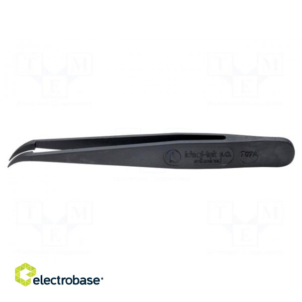 Tweezers | Blade tip shape: sharp, bent | Tweezers len: 115mm | ESD