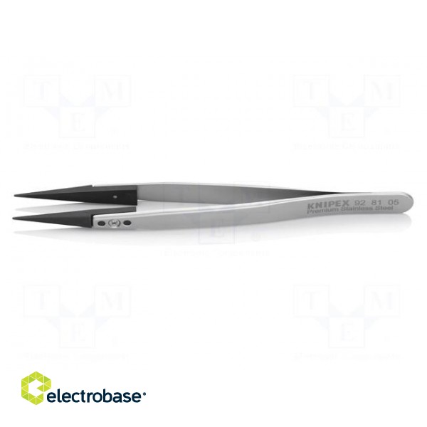 Tweezers | Blade tip shape: sharp | ESD | Type of tweezers: straight