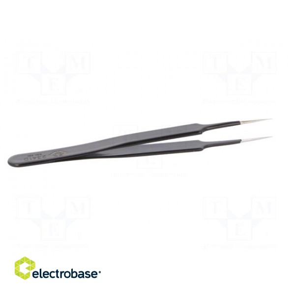 Tweezers | Blade tip shape: sharp | Tweezers len: 110mm | ESD image 7