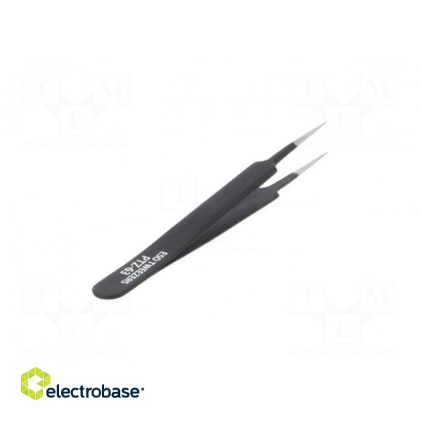 Tweezers | Blade tip shape: sharp | Tweezers len: 113mm | ESD image 6