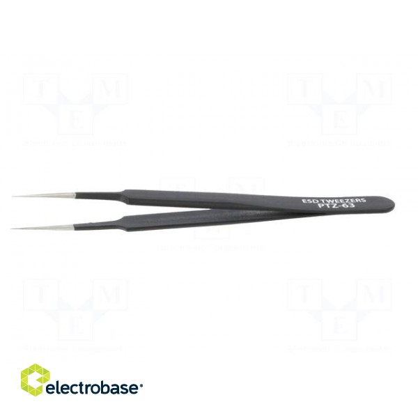 Tweezers | Blade tip shape: sharp | Tweezers len: 113mm | ESD paveikslėlis 3