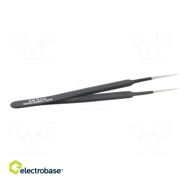 Tweezers | Blade tip shape: sharp | Tweezers len: 113mm | ESD paveikslėlis 7