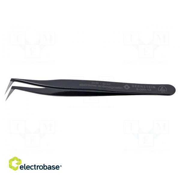 Tweezers | Blade tip shape: sharp | Tweezers len: 115mm | ESD