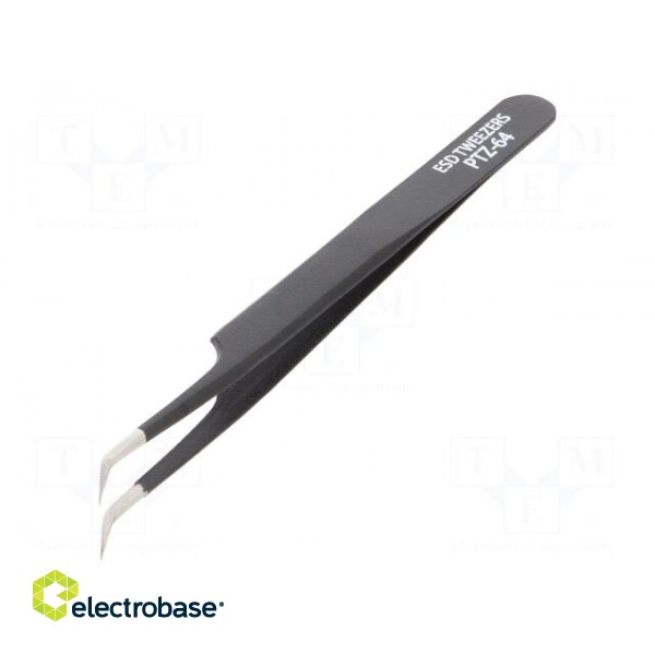 Tweezers | Blade tip shape: sharp | Tweezers len: 122mm | ESD image 1