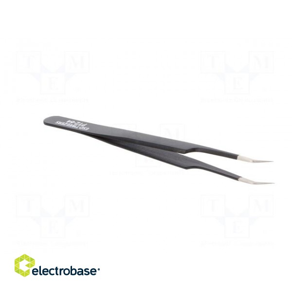 Tweezers | Blade tip shape: sharp | Tweezers len: 122mm | ESD image 8