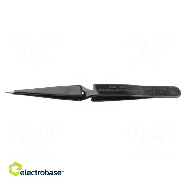 Tweezers | Blade tip shape: sharp | Tweezers len: 125mm | ESD