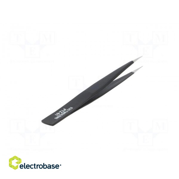 Tweezers | Blade tip shape: sharp | Tweezers len: 125mm | ESD image 6