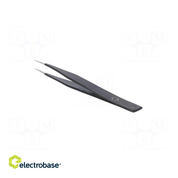 Tweezers | Blade tip shape: sharp | Tweezers len: 127mm | ESD image 4