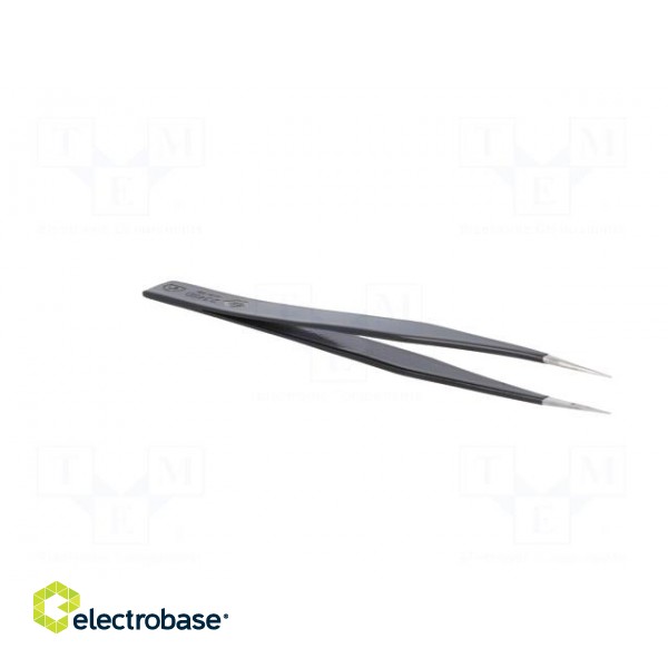 Tweezers | Blade tip shape: sharp | Tweezers len: 127mm | ESD image 8