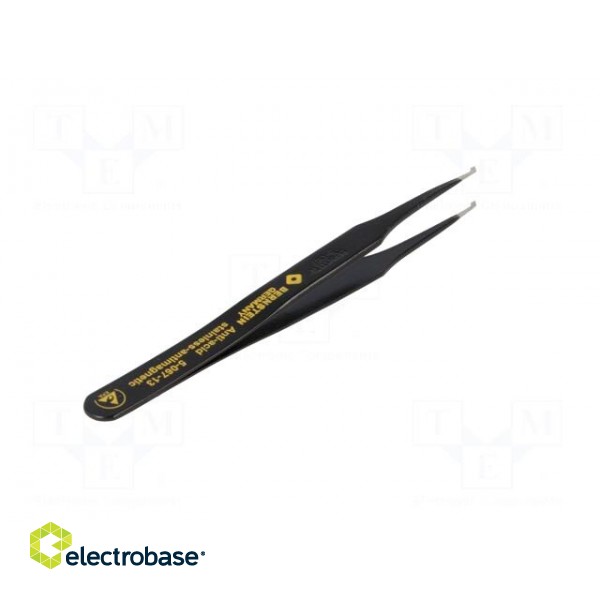 Tweezers | non-magnetic | Blade tip shape: flat | SMD | Blades: curved image 6