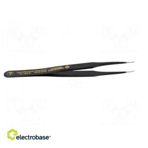 Tweezers | non-magnetic | Blade tip shape: flat | SMD | Blades: curved image 7