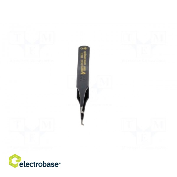 Tweezers | non-magnetic | Blade tip shape: flat | SMD | Blades: curved фото 9