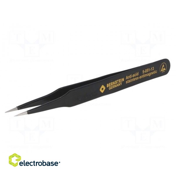 Tweezers | non-magnetic | Blade tip shape: sharp | ESD paveikslėlis 1