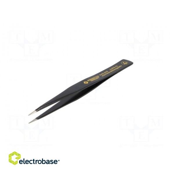 Tweezers | non-magnetic | Blade tip shape: sharp | Blades: straight image 2