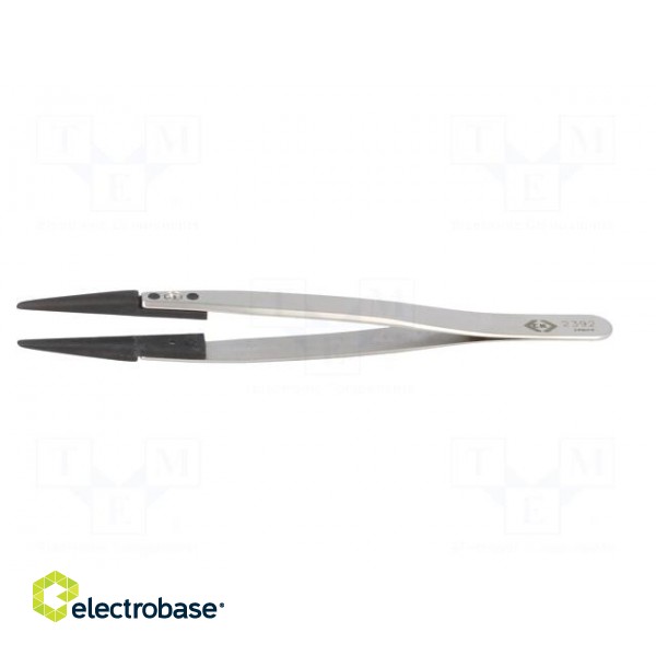Tweezers | non-magnetic | Tip width: 2mm | Blade tip shape: rounded image 3