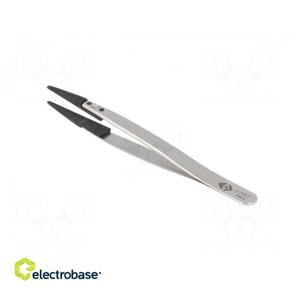 Tweezers | non-magnetic | Tip width: 2mm | Blade tip shape: rounded image 4