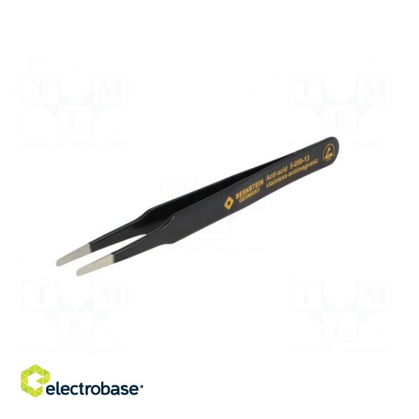 Tweezers | non-magnetic | Tip width: 2mm | Blade tip shape: rounded фото 2