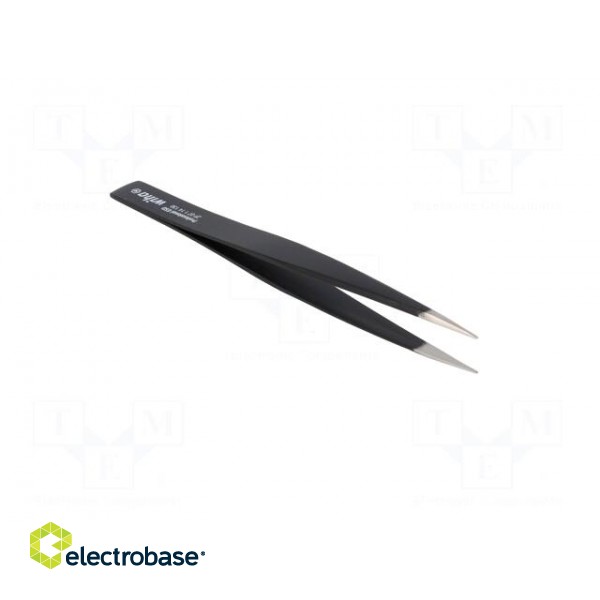 Tweezers | non-magnetic | Tweezers len: 130mm | Blades: straight | ESD image 8