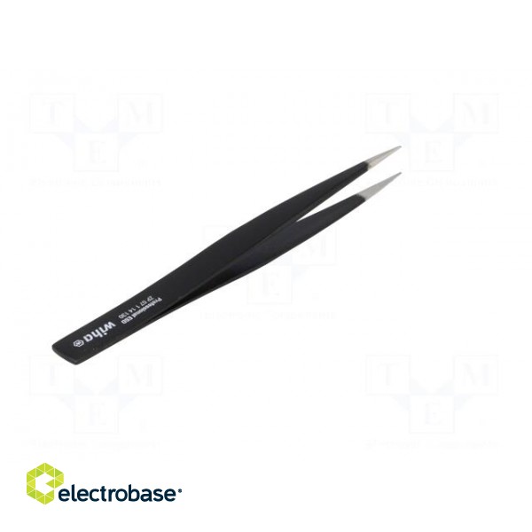 Tweezers | non-magnetic | Tweezers len: 130mm | Blades: straight | ESD image 6