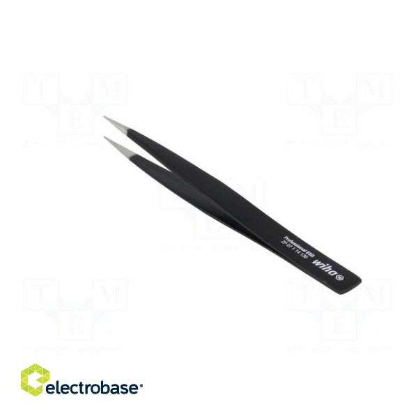 Tweezers | non-magnetic | Tweezers len: 130mm | Blades: straight | ESD image 4