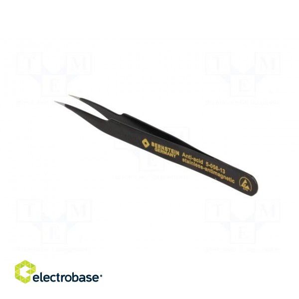 Tweezers | slighty bent,non-magnetic | Blade tip shape: sharp image 4