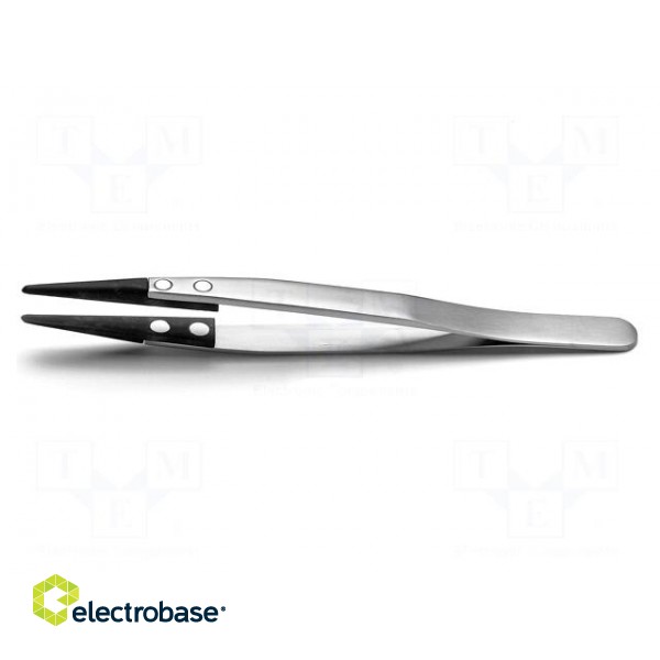 Tweezers | strong construction | Blades: straight,narrow | ESD