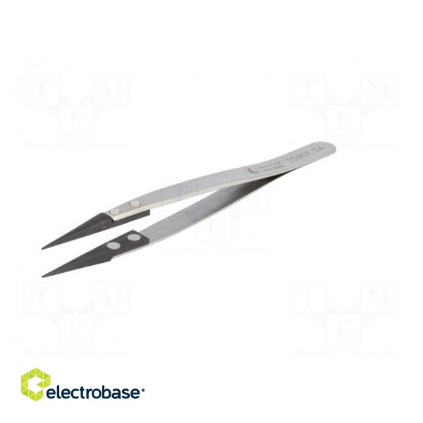 Tweezers | strong construction | Blades: straight,narrow | ESD фото 2