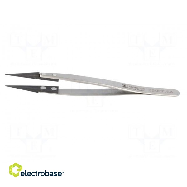 Tweezers | strong construction | Blades: straight,narrow | ESD image 3
