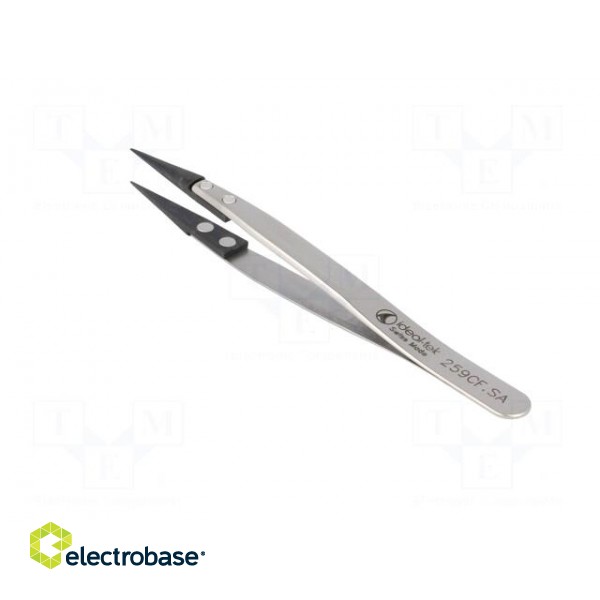 Tweezers | strong construction | Blades: straight,narrow | ESD image 4